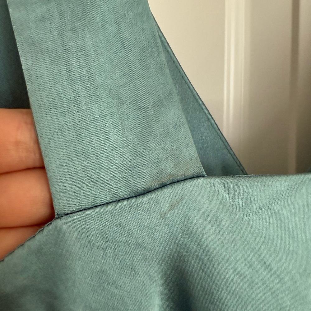 Few Moda kourt Jules Satin Mini Slip Dress - Size S‎ - Turquoise - NWT - Picture 7 of 10